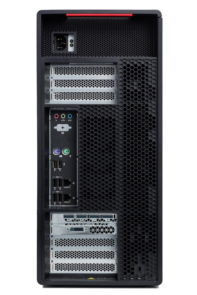 TR DC A6000 Duo Mem — Tył — porty i sloty
