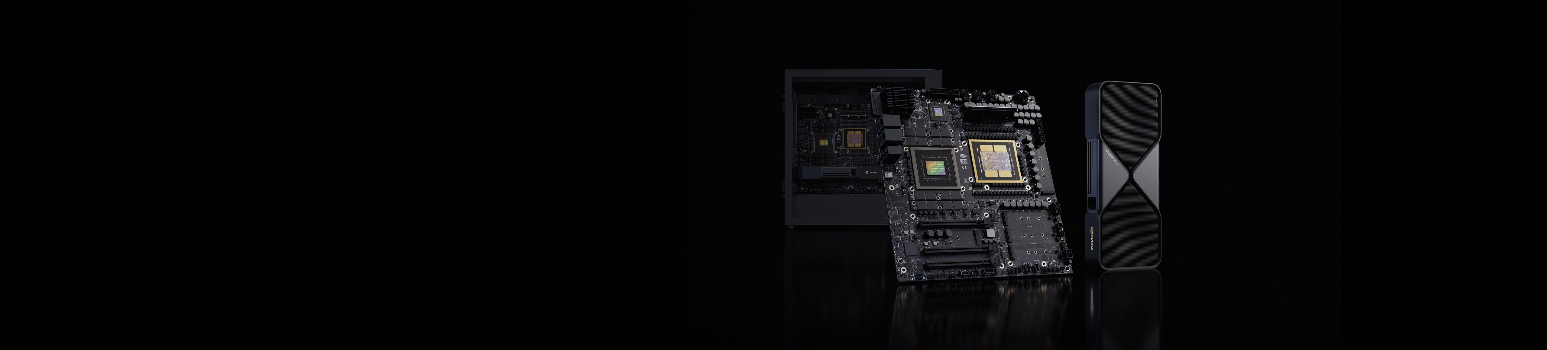 NVIDIA DGX Station GB300 — Płyta z bliska