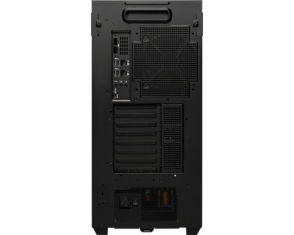 MSI XpertStation WS300 — Tył — porty i sloty