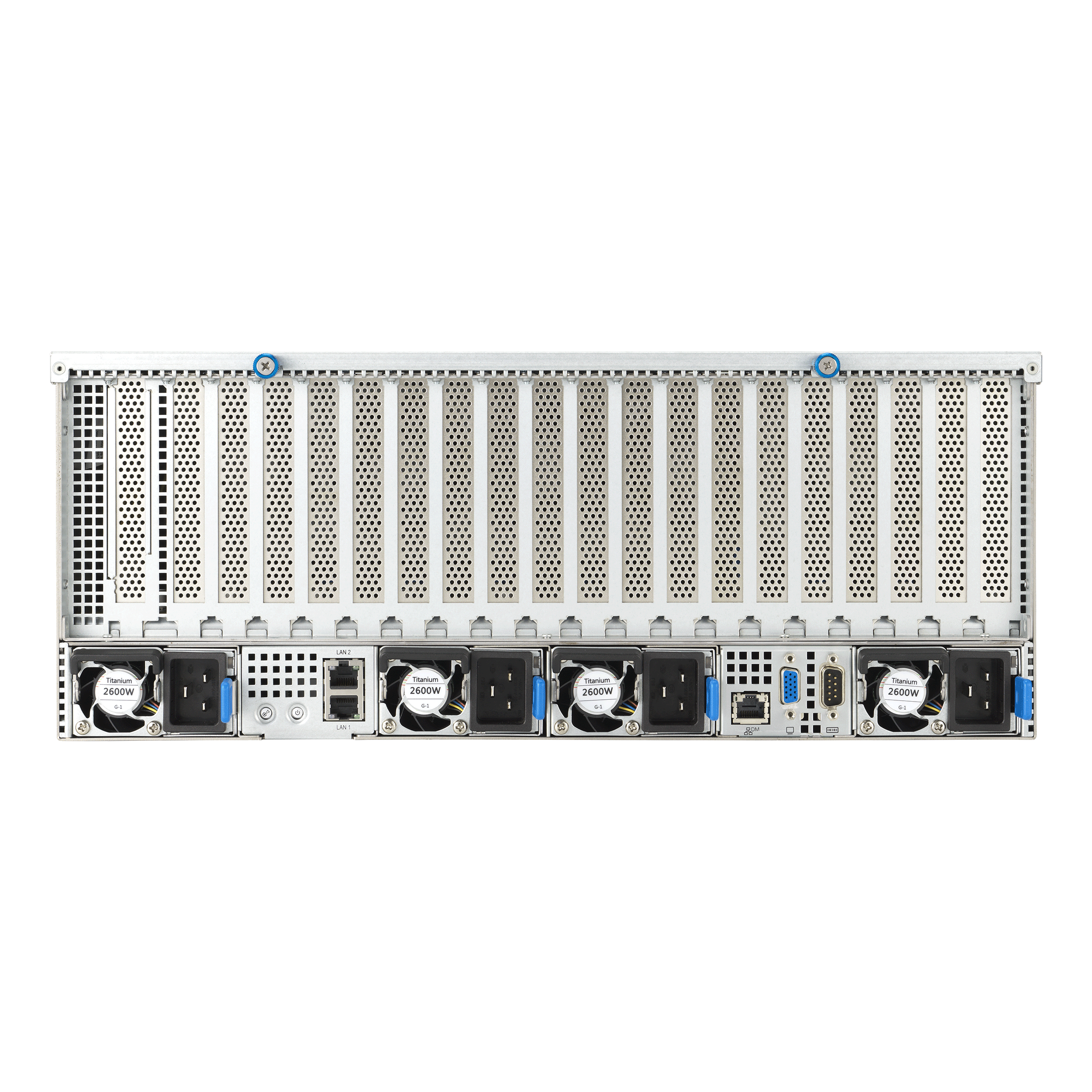 TR DC Rack 5000 8 — Tył — porty i zasilacze