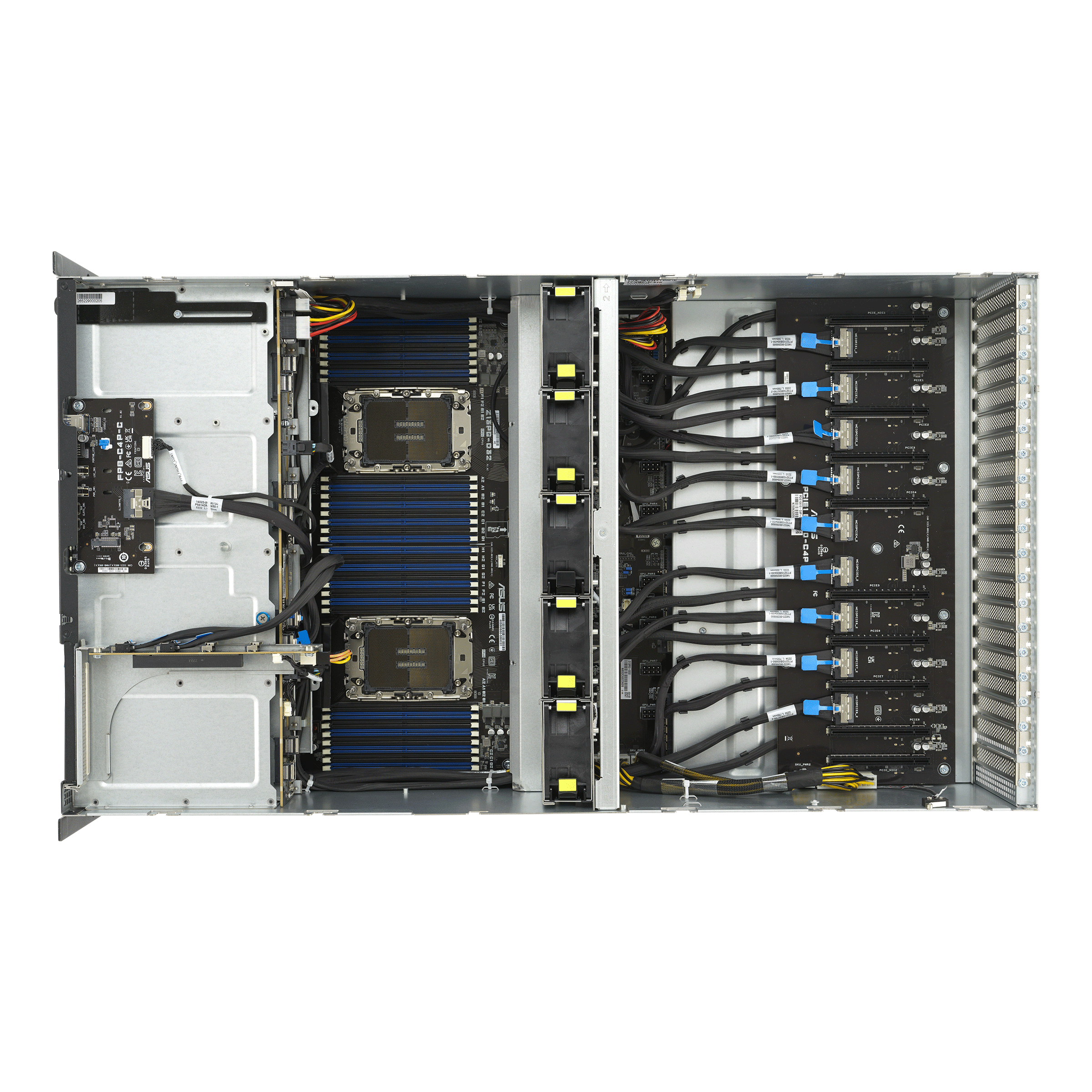 TR DC Rack 5000 8 — Wnętrze od góry