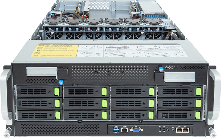TR DC Rack L40S 8 (1 TB) — Front — pokrywa zdjęta