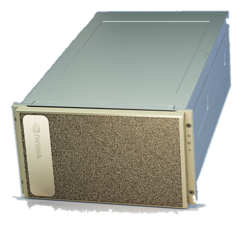 DGX A100 320 GB — Ujęcie 3/4 — oficjalny materiał prasowy NVIDIA (newsroom)
