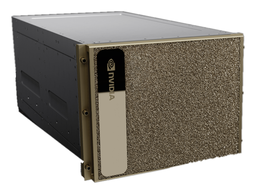 NVIDIA DGX H100 — oficjalny render 3/4 producenta