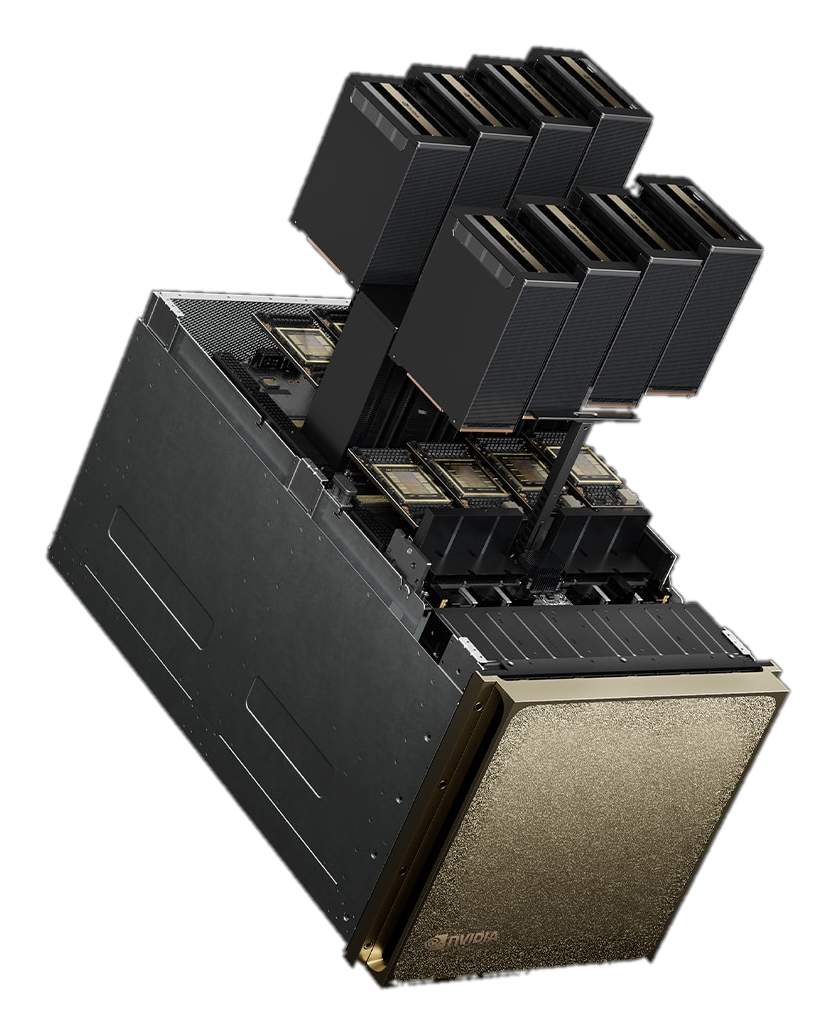 DGX B200 — Ujęcie 3/4 — oficjalny render NVIDIA ze strony produktowej